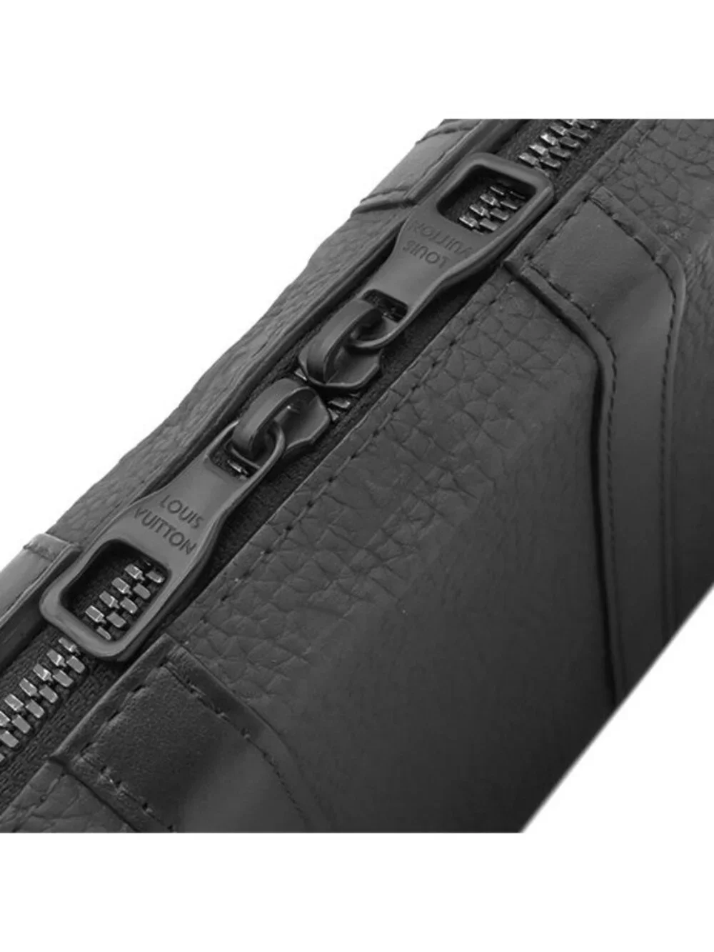 Louis Vuitton Shoulder Bag Soft Trunk Wallet Leather Taurillon Black Matte